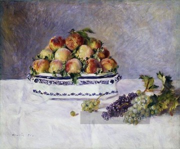  Renoir Werke - mit Pfirsichen und Trauben Pierre Auguste Renoir Stillleben